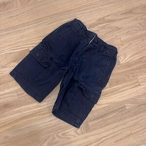 2/$20 Gap size 6 all cotton navy blue shorts with zip fly and adjustable waist